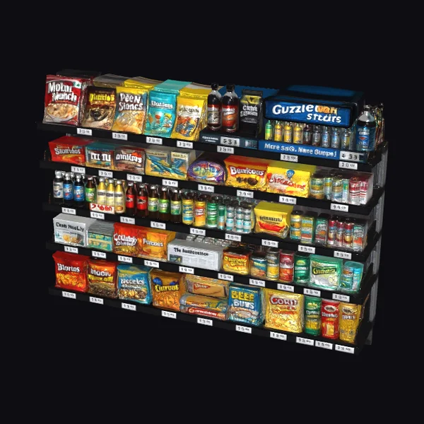 Convenience Store Snack Display