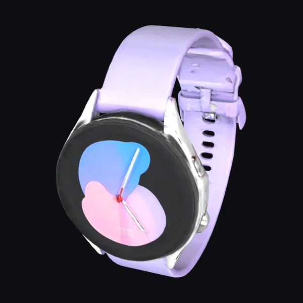 Smartwatch with Lavender Strap