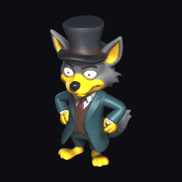 Wealthy Wolf Character