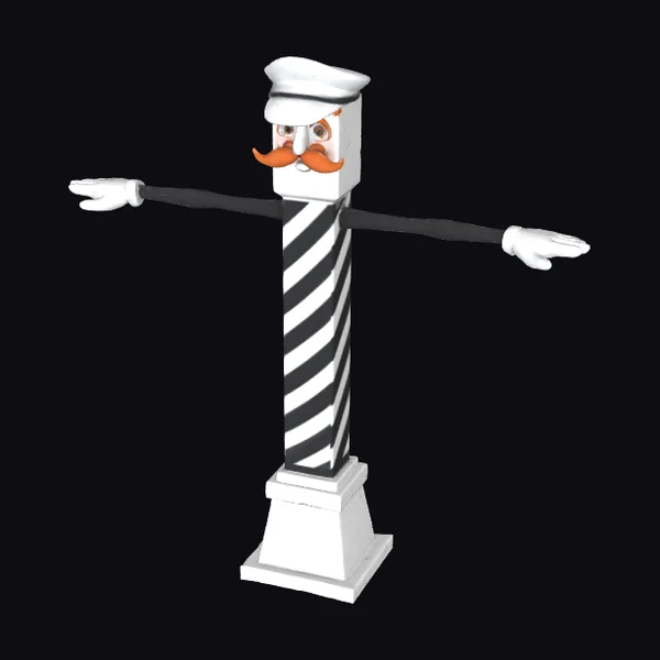 Barber Pole Character