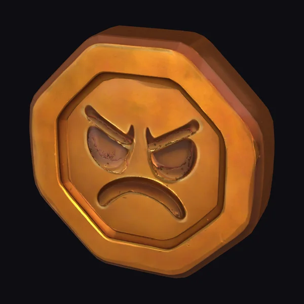 Angry Coin Face