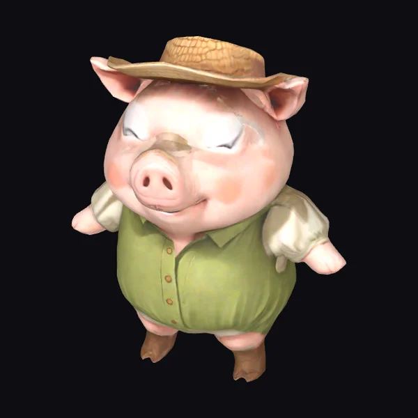 Smiling Pig Farmer