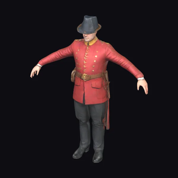 Red Uniformed Man