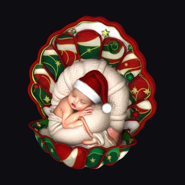 Sleeping Baby in Bowl