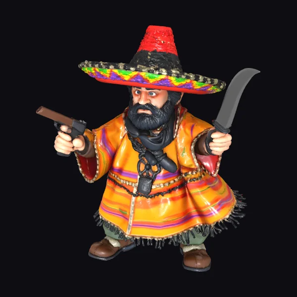 Bearded Man with Sombrero
