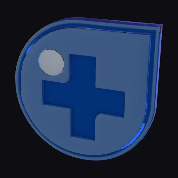 Blue Medical Icon Badge