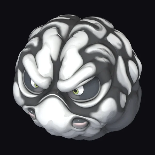 Angry Brain Character