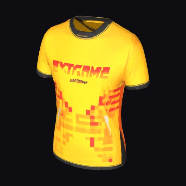Yellow Sports T-Shirt Design