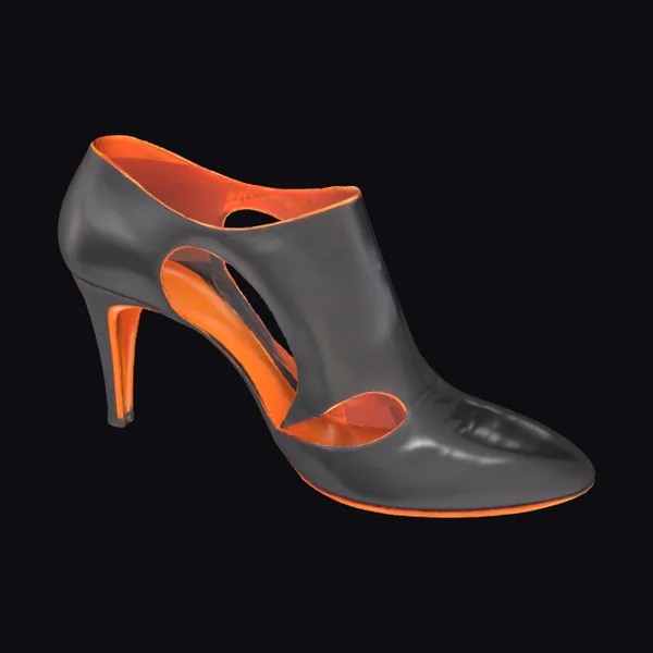 Black High Heeled Shoe