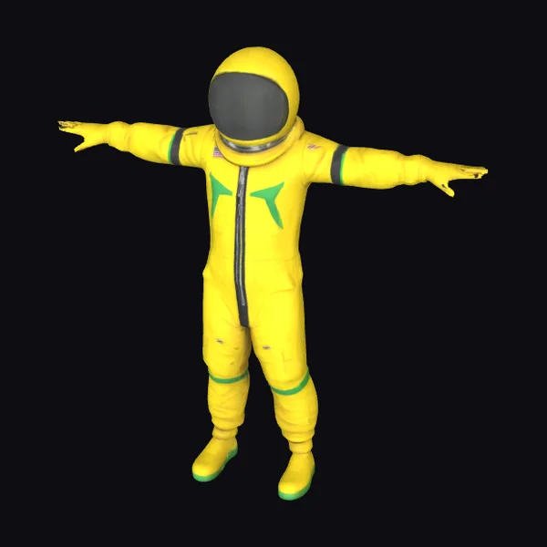 Yellow Astronaut Suit