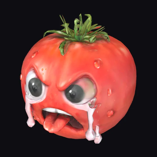 Angry Tomato Face