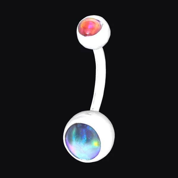 Prismatic Navel Ring