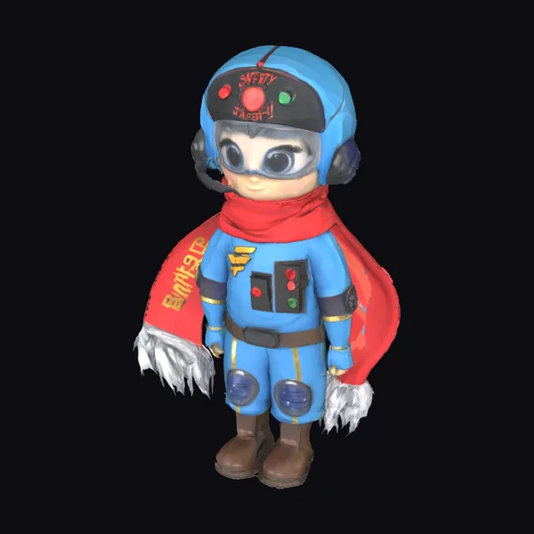 Safety Hero Cartoon Character