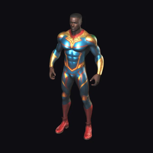 African Male Superhero Costume