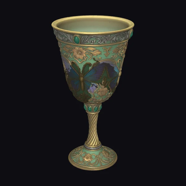 Emerald Butterfly Chalice