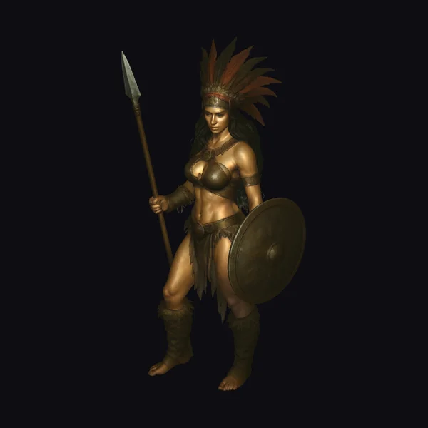 Amazon Warrior with Spear