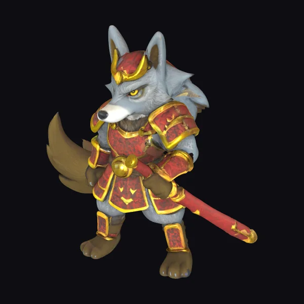 Wolf Warrior in Armor