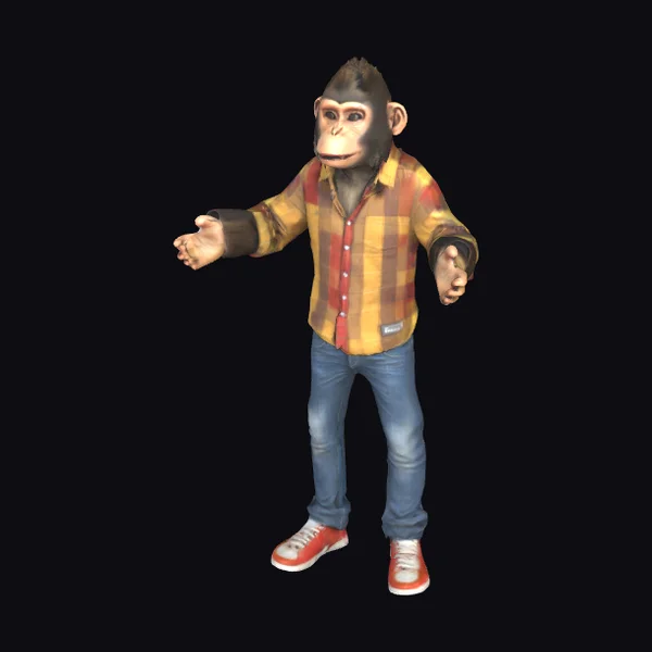 Anthropomorphic Monkey Portrait