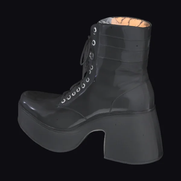 Black Glam Punk Boot