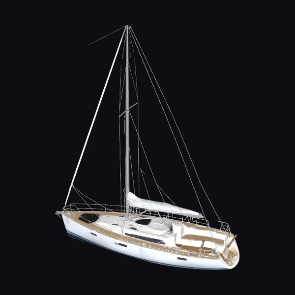 White Sailboat Model