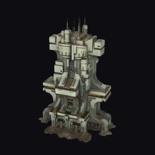 Abandoned Sci-Fi Monolith