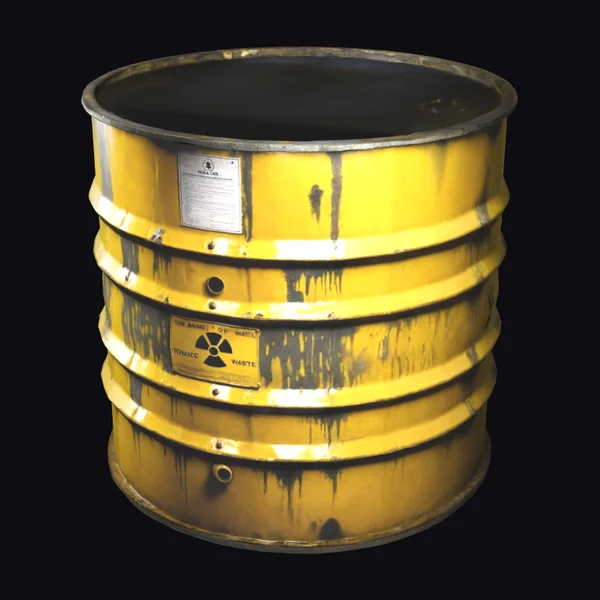 Yellow Radioactive Barrel