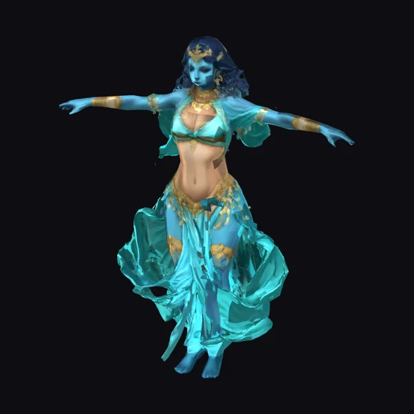 Blue Belly Dancer
