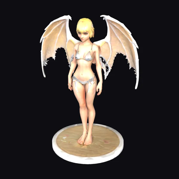 Winged Female Figure