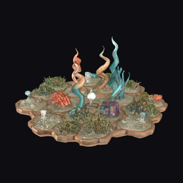 Underwater Coral Reef Scene