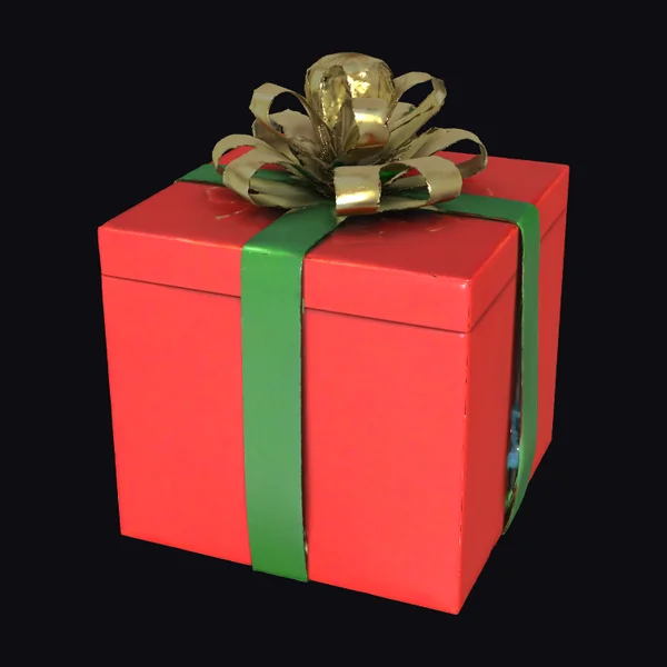 Wrapped Christmas Gift Box