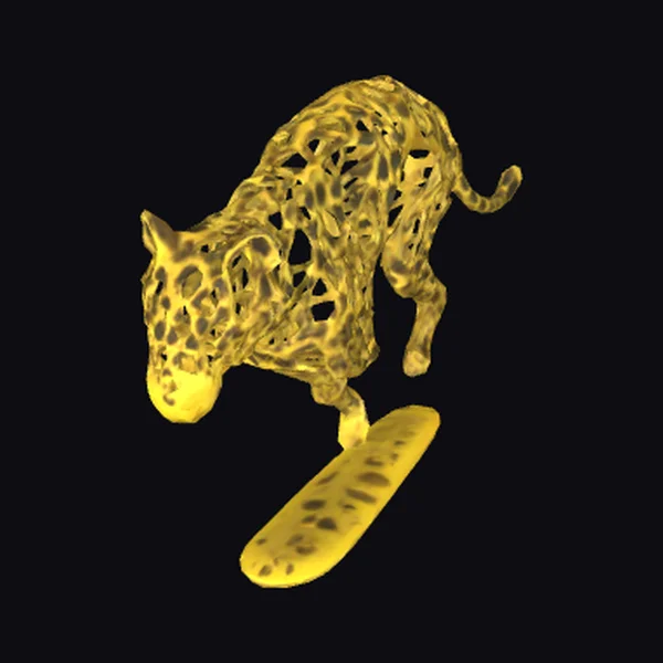 Yellow Geometric Cheetah