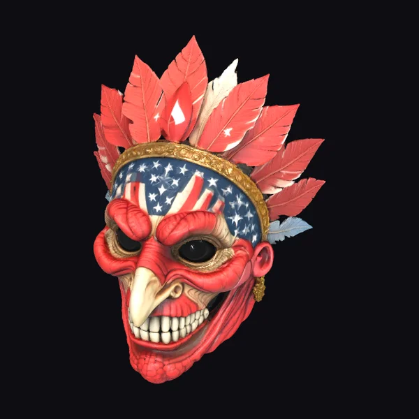 Patriotic Turkey Mask