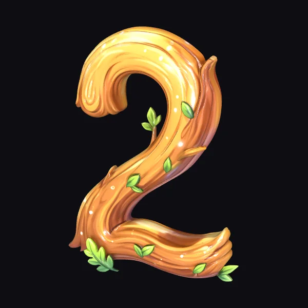 Golden Wooden Number Two