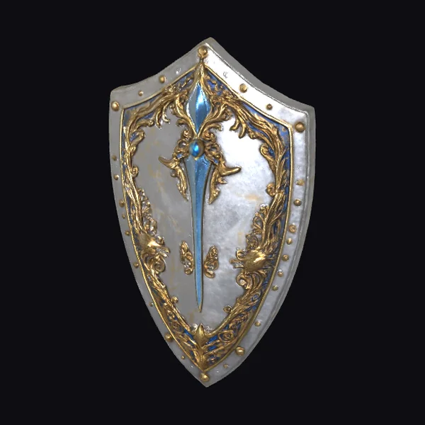 Ornate Shield with Sword
