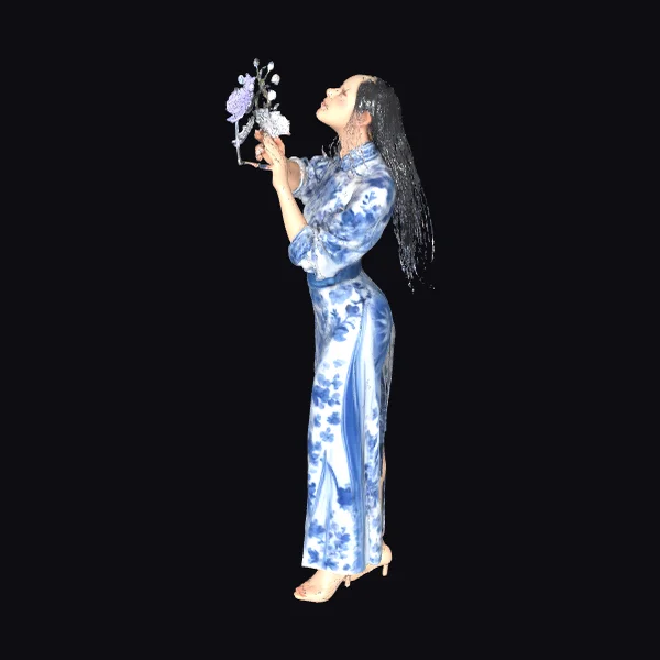 Woman with Floral Wreath