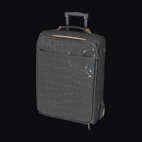 Black Crocodile Suitcase