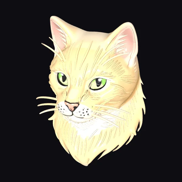Yellow Feline Portrait
