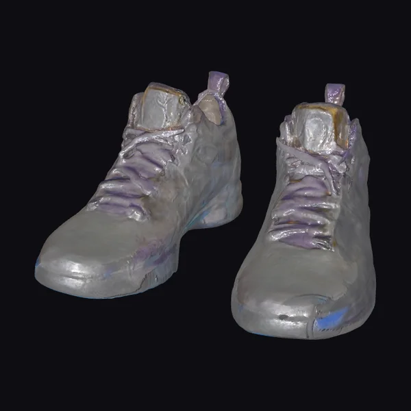 Metallic Basketball Shoes