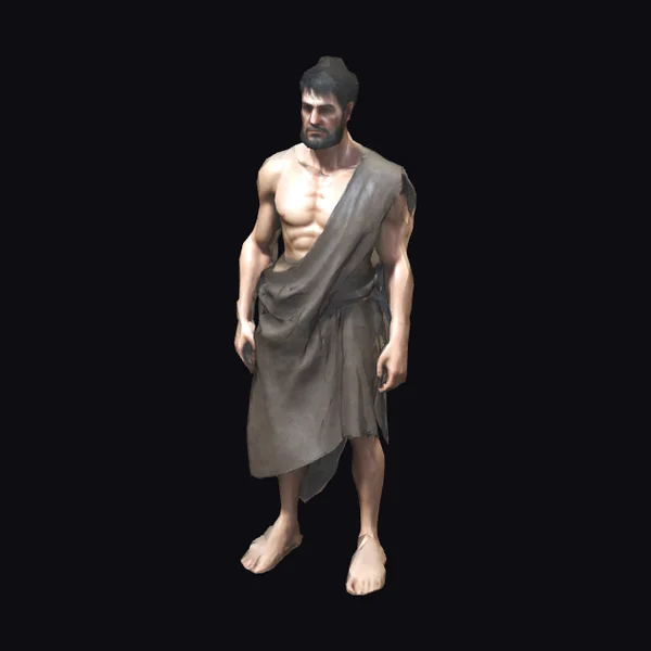 Ancient Roman Barefoot Man
