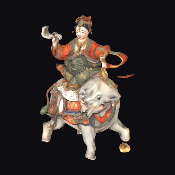 Woman Riding Elephant