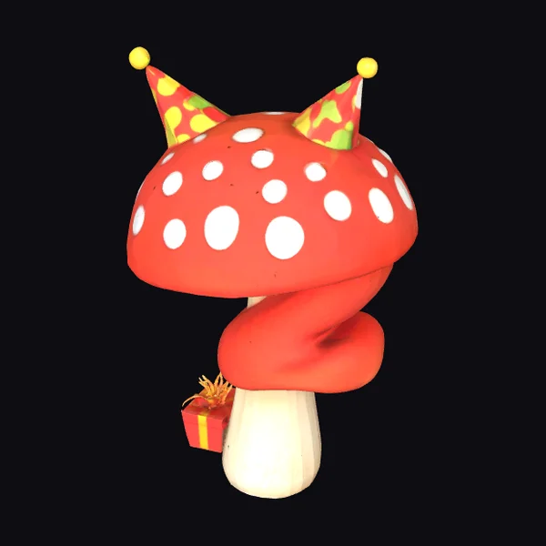 Cartoon Birthday Mushroom Two