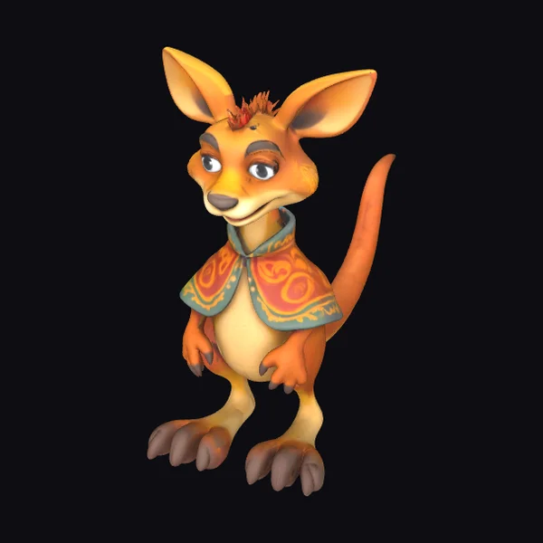 Cartoon Kangaroo Character
