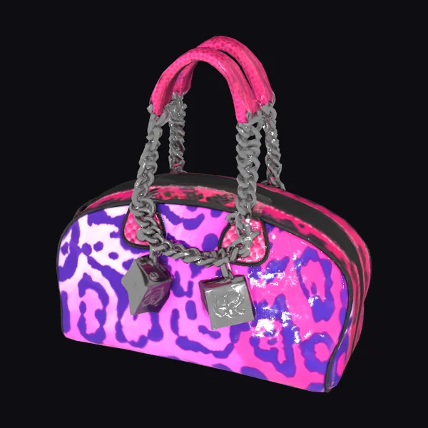 Pink Leopard Handbag