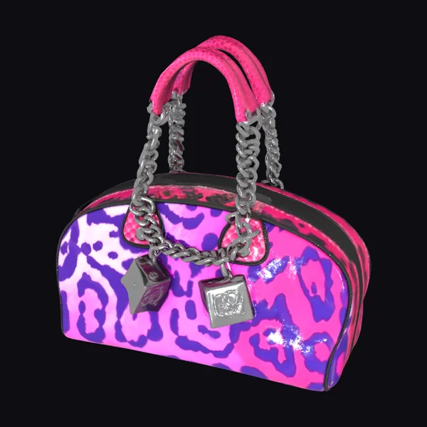 Pink Leopard Handbag