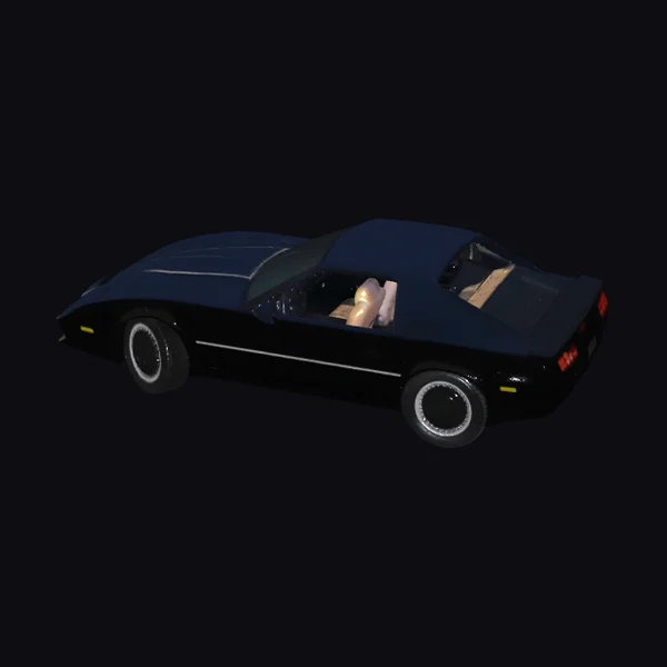 Black Convertible Sports Car