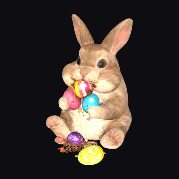 Bunny with Easter Eggs
