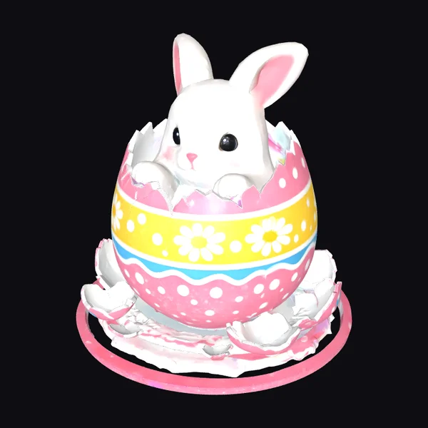 Easter Bunny Hatching Egg