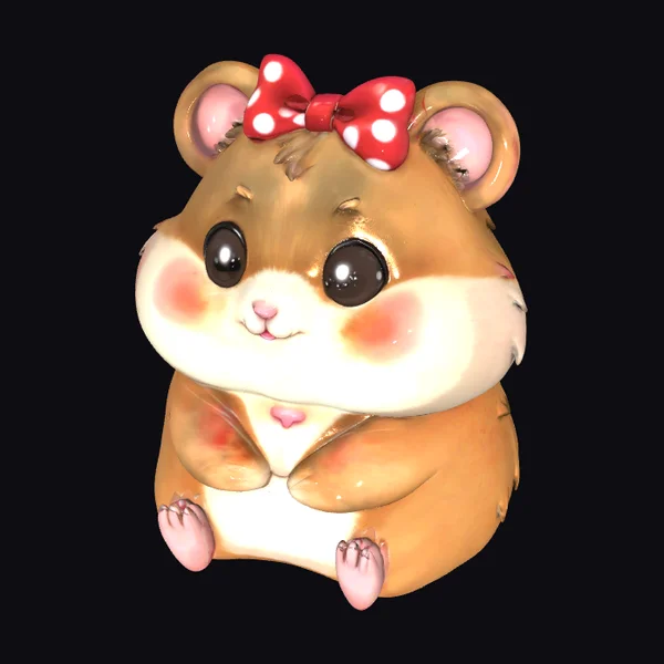 Cute Hamster Portrait
