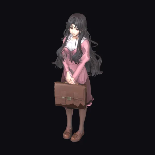 Anime Girl with Briefcase