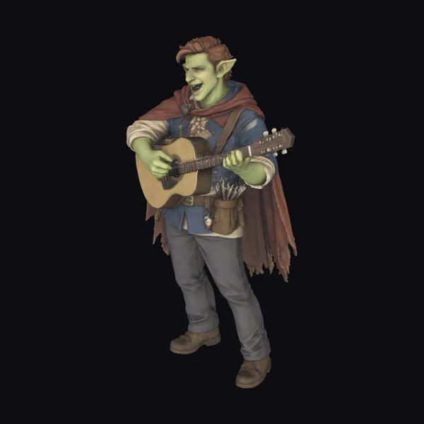 Green Elf Musician